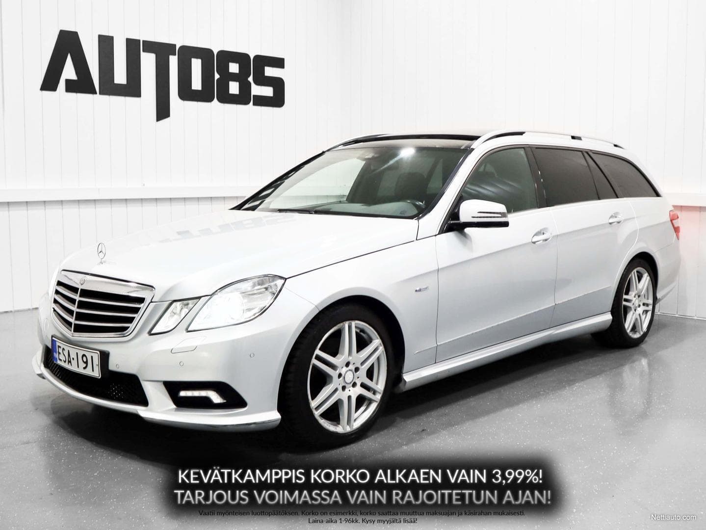 Mercedes-Benz E 350 CDI AMG Styling * RAHOITUS 0e KÄSIRAHALLA * PANORAMA * KEYLESS * NAVI * PUOLNAHAT * SÄHKÖKONTTI * KOUKKU * CRUISE