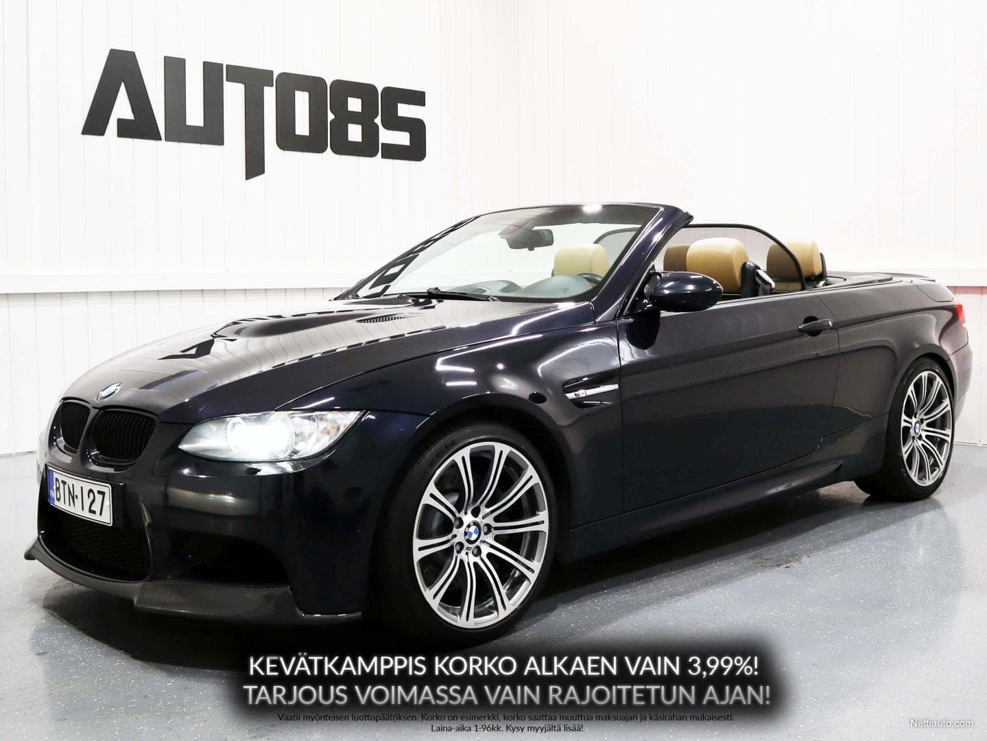 BMW M3 E93 M3 Cabrio DCT * RAHOITUS 0e KÄSIRAHALLA * INDIVIDUAL HIFI * EDC * LIPAT * KEYLESS * ADAPT. XENON * CRUISE YMS
