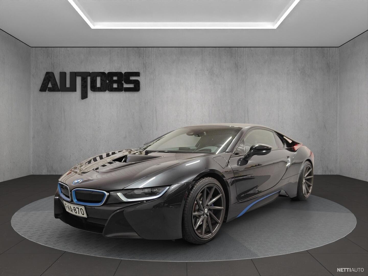 BMW i8 Business Exclusive Coupé AWD || 360° kamerat | HUD | H&K HiFit | LED | Navigointi | Sähköpenkit | Auto85TURVA 12kk