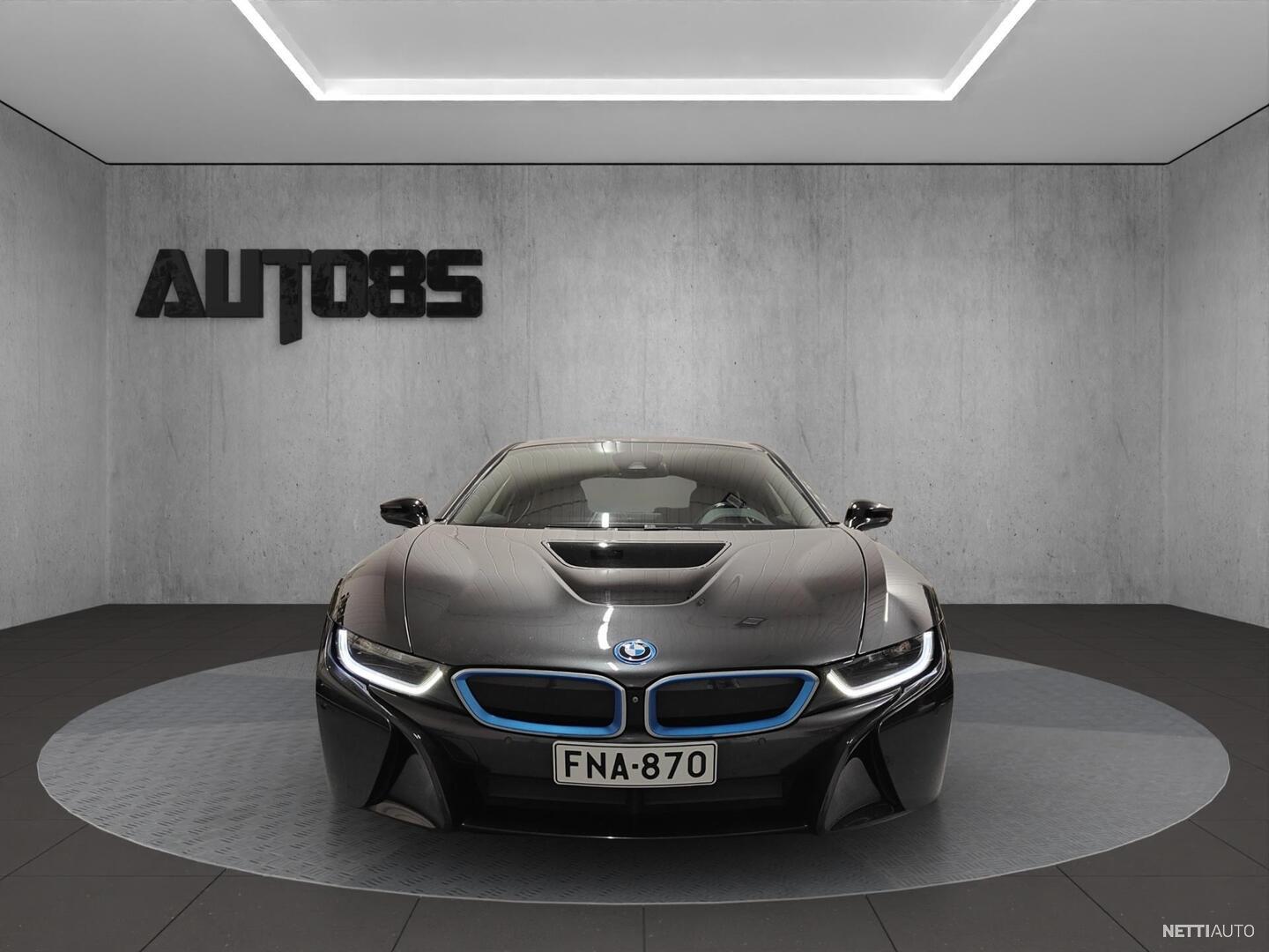 BMW i8 Business Exclusive Coupé AWD || 360° kamerat | HUD | H&K HiFit | LED | Navigointi | Sähköpenkit | Auto85TURVA 12kk
