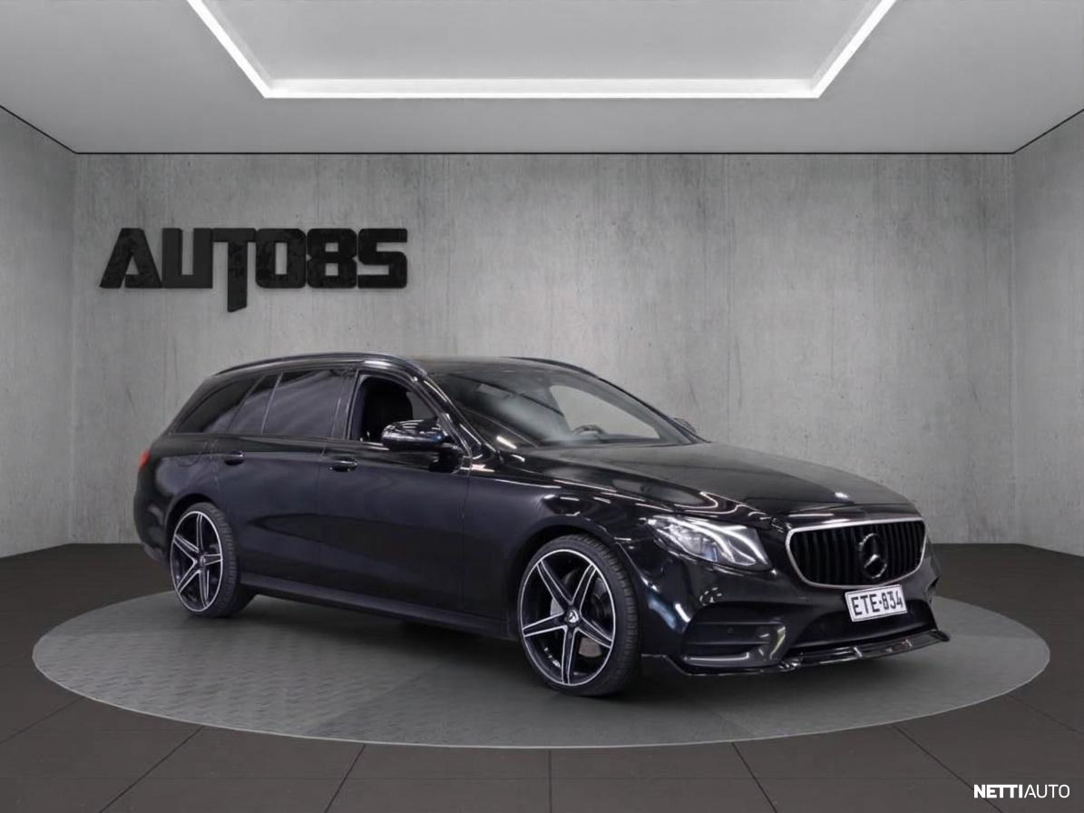 Mercedes-Benz E 220 d A AMG-Styling || AMG Styling paketit | Night | Vetokoukku | LED | Kamera | Navigointi | Sähkökontti | Nahka-alca